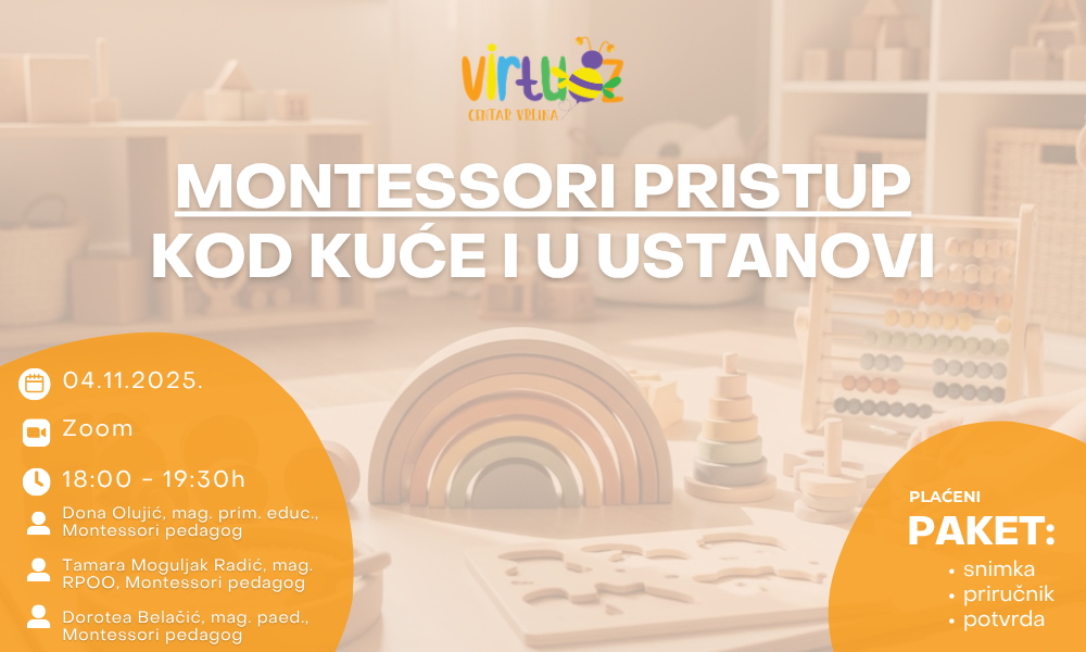 Montessori pristup – kod kuće i u ustanovi