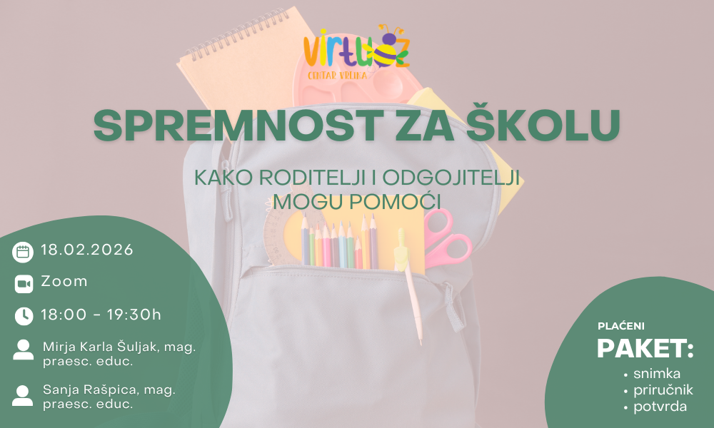 Spremnost za školu: kako roditelji i odgojitelji mogu pomoći